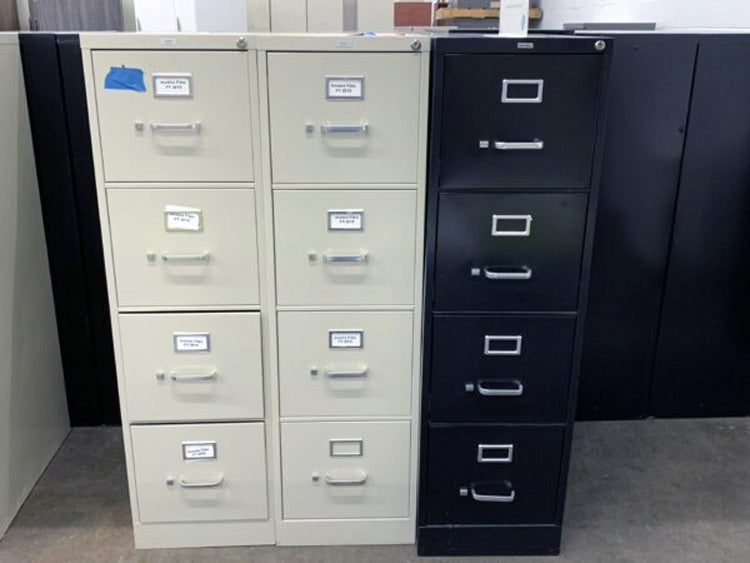 Pre Owned 4 Drawer File Cabinets