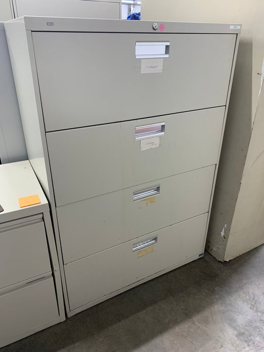 Pre Owned Hon 4 Drawer Lateral File Cabinet