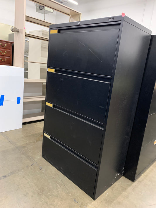 Pre-Owned Evolve 4 drawer lateral file black metal