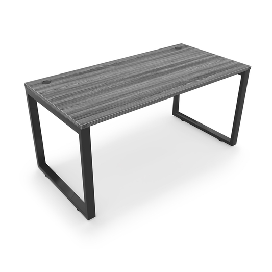 The versatile Fusion desk, available at Capital Choice Office Furniture, has durable metal legs that make it ideal for any setting.