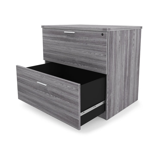 New Office Essentials 36" Lateral File Cabinet - Samoa Gray