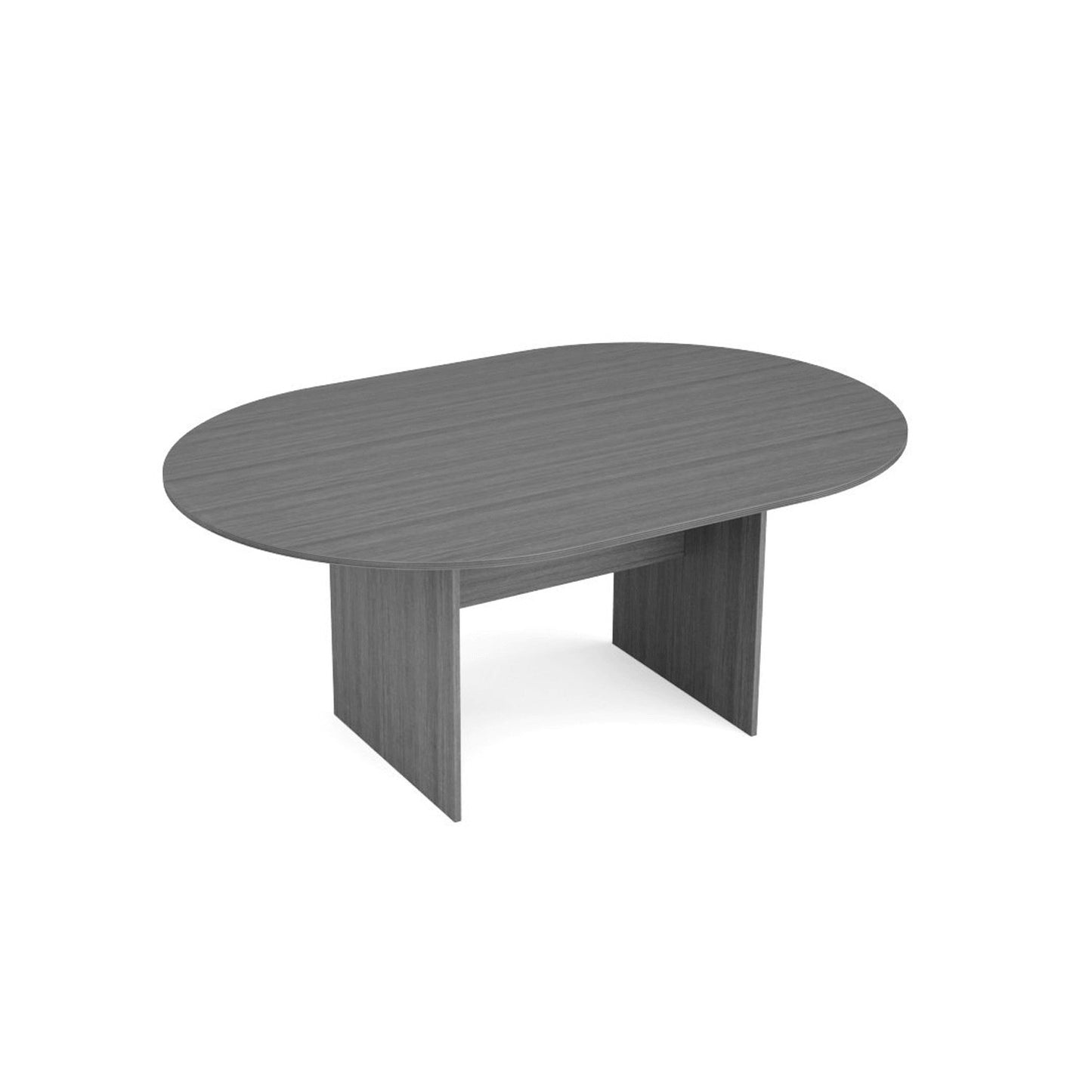 New Office Essentials 71" Racetrack Conference Table - Samoa Gray