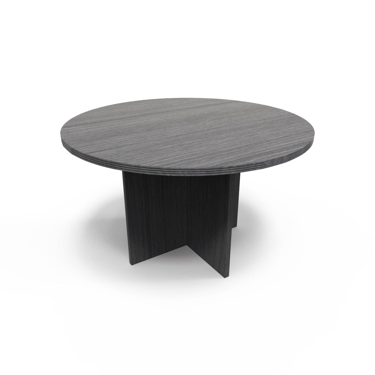 New Office Essentials 42" Round Conference Table - Samoa Gray